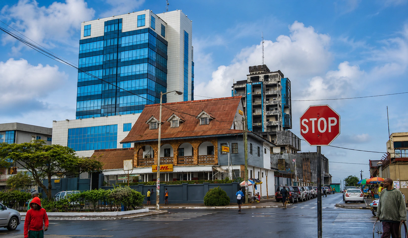 Government administration building in downtown Monrovia